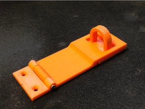 single hinge hasp household supplies 3d print model - Mito3D