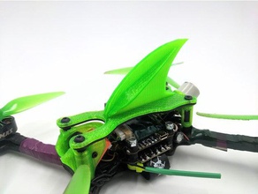 mode-2 ghost v2 arrow fin robotics drone fpv racing parts quadcopter 3d print model - Mito3D
