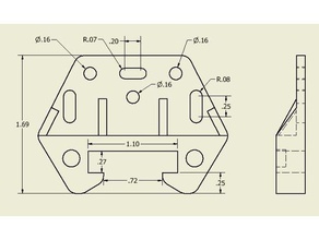 gaveta guia do agregado familiar aligner móveis madeira 3d print model - Mito3D