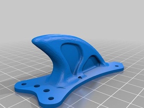 shark fin transtec-laser-s hybrid 3d print model - Mito3D