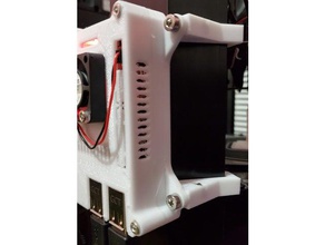 mp mini delta raspberry pi bracket 3d printer accessories monoprice mounting 3 case 3d print model - Mito3D