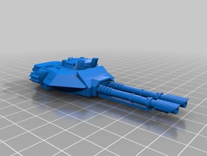 uzay kavanoz transporter tank konuşma kafaları araç 40k predator taret warhammer 3d print model - Mito3D