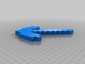 minecraft axe scans replicas 3d print model - Mito3D