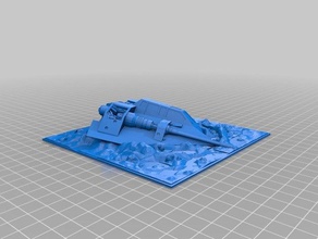 abgestürzt rebel speeder - Spielzeug Spiele 3d print model - Mito3D