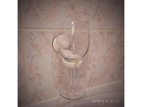 bathtub bathroom wine glass holder ikea immeln suction gadgets 3d print model - Mito3D