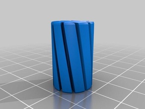 my customized anet a8 spiral vase linear bushing 81mm 3d print model - Mito3D