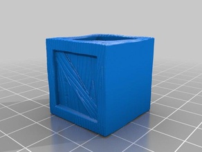 caixa de madeira jogos a carga meio ambiente miniatura rpg mesa 3d print model - Mito3D