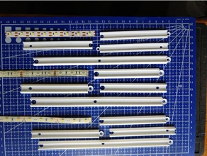 tira de led suportes montagem decoração titular 3d print model - Mito3D