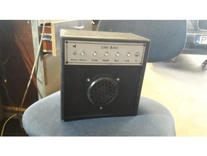 little rebel mini guitar amplifier front 3d print model - Mito3D
