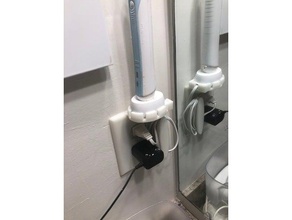 coperchio di uscita oral-b professional care staffa montaggio avvolgicavo spazzolino da denti elettrico 3d print model - Mito3D
