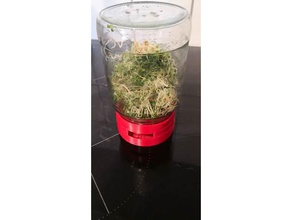 twist off glass sprouter microgreens kitchen dining grow growing mason jar 3d print model - Mito3D