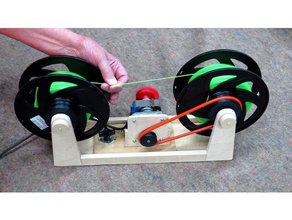spool holder rewinding filament rewind spoolholder 3d print model - Mito3D