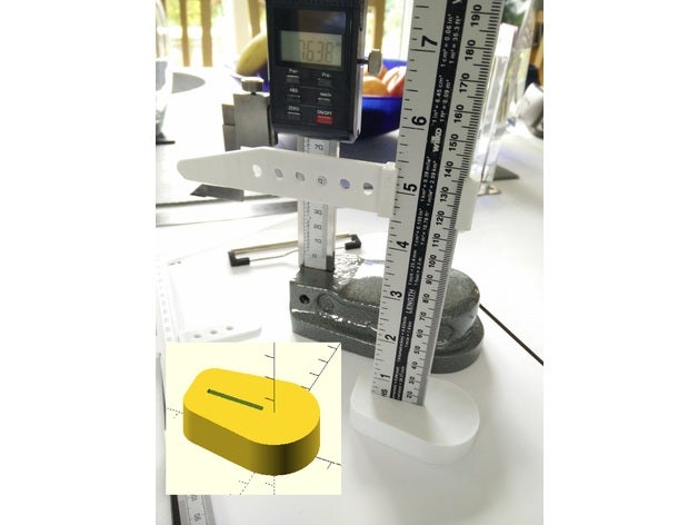 rule height gauge base tools diy measure measurement tool ruler 3D print model - Mito3D