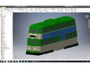 blackpool tram scale version 1 vehicles model 3d print model - Mito3D