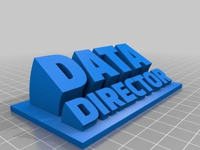 Daten Regisseur 33 kundengebundene 3d print model - Mito3D