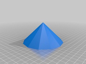 12 sided pyramid short other 3d print model - Mito3D