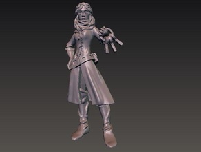 fantasy female thief rogue 3d printing action figure character display dnd miniature dungeons dragons human model static statue strategy game 3d print model - Mito3D