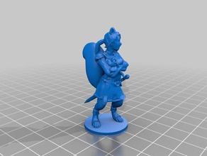 matsuki squirrelfolk desonestos masmorras e dragões mini jogos o dd dnd mesa 3d print model - Mito3D