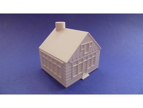 klm like miniature house buildings structures 3d print model - Mito3D