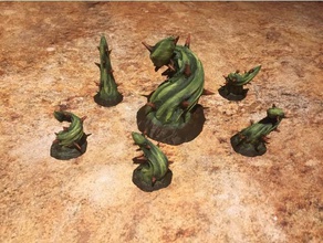 thorns toy game accessories dnd dungeons dragons pathfinder plant roleplaying rpg wargame terrain wargaming 3d print model - Mito3D