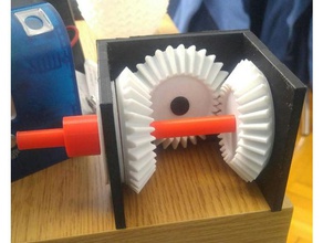 contador de rotación un tren engranajes contra-rotación engranaje 3d print model - Mito3D