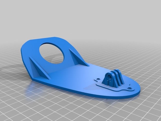 mini talon standard gopro mount base rc vehicles 3D print model - Mito3D