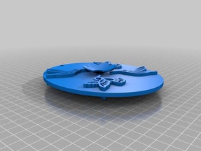 hummingbirds oval 3d printing 3d print model - Mito3D