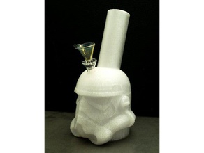 storm trooper water pipe tobacco use only other star wars 3d print model - Mito3D