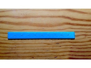 mini ruler art tools metric rulers centimeters 3d print model - Mito3D