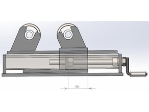 adjustable rollers welding bearing diy roller 3d print model - Mito3D