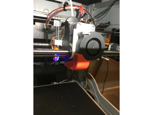 xyz davinci pro 10 part cooler fan mount 3d printers printer parts e3d-titan e3d v6 xyzprinting da vinci 3D print model - Mito3D
