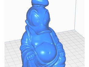 donald duck bouddha rétro collection sculptures personnage de dessin animé 3d print model - Mito3D