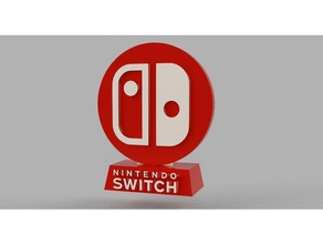 switch trophy display piece signs logos nintendo 3d print model - Mito3D