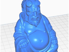 hellboy buddha-tv-Filme-Sammlung Skulpturen 3d print model - Mito3D