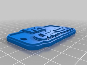 özelleştirilmiş çok satırlı etiket keychain2 benim 3d print model - Mito3D
