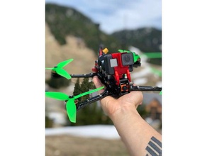 airblade intrepid v2 accessories 5 inch7inch rc vehicles airbladeintrepid airbladeuav drone drones gopro mount hero7 quadcopter 3d print model - Mito3D