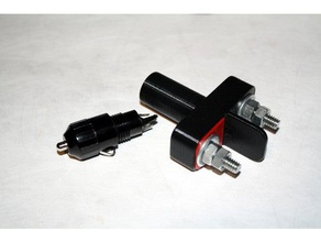 12vdc cigarette lighter plug bolt tap adapter cigarrette 3d print model - Mito3D