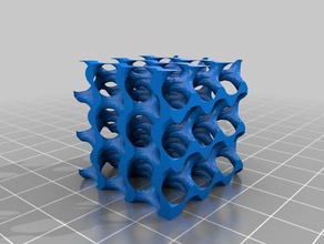 low poly shoen gyroid solid version math 3d print model - Mito3D
