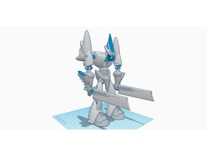 glatte Klinge Roboter - Spielzeug Spiele action-Figur artikuliert bionicle robotech Skulptur Transformator 3d print model - Mito3D