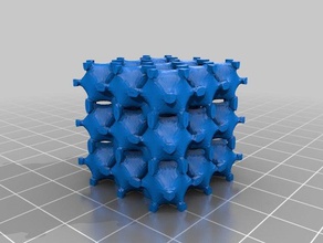 low poly neovius surface shell version mathématiques 3d print model - Mito3D