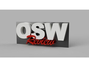 osw review logo signs logos 3d print model - Mito3D