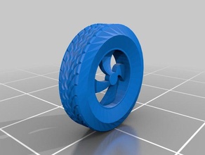 car tire rim automotive 3d print model - Mito3D