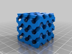 low poly q+ surface solide version mathématiques 3d print model - Mito3D