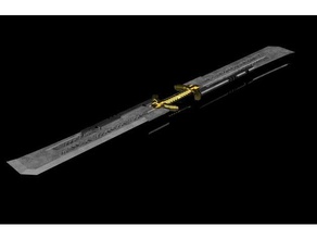 thanos épée de phase finale accessoires 3d print model - Mito3D