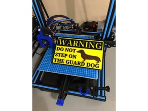 nicht Schritt Wachhund Dackel-sign Dackel sign 3d print model - Mito3D