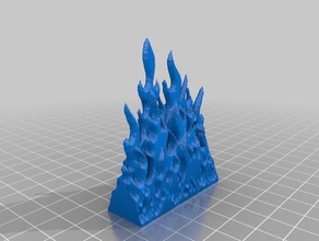 wall fire 28mm - modular design dnd miniature dungeon rpg prop tabletop terrain 3d print model - Mito3D
