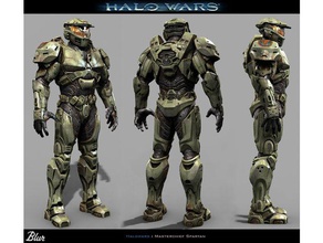 halo wars - mark iv set d'armure y compris un casque armure la marque 4 3d print model - Mito3D