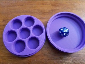 small dice holders tray dnd 3d print model - Mito3D