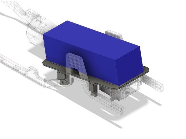 redcat everest gen 7, fronte centro batterymount everestgen7 gen7 racing 3D print model - Mito3D