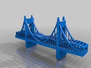 puente de suspensión 3d impresión 3d print model - Mito3D